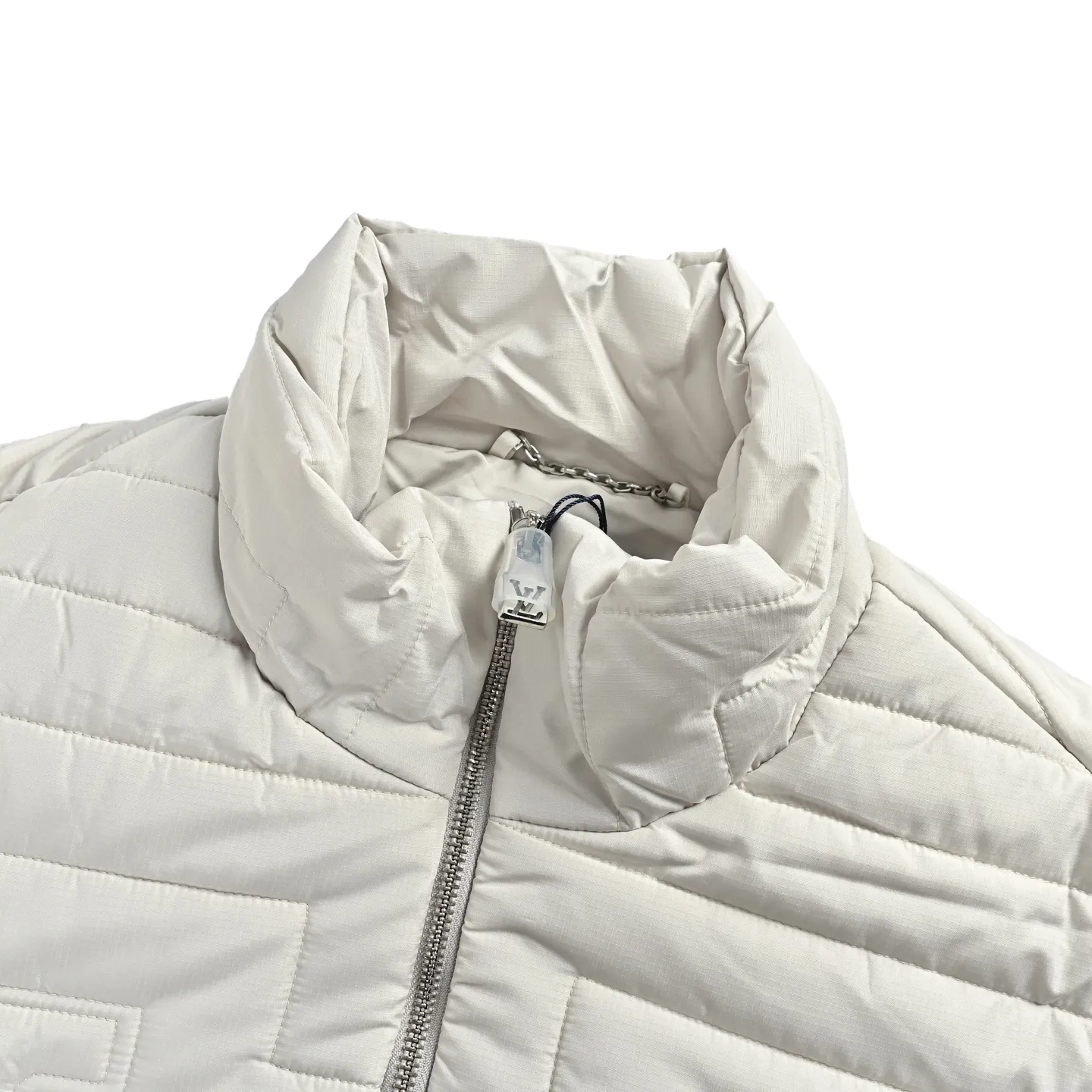 Louis Vuitton/Louis Vuitton quilted boot line embroidered cotton zipper jacket